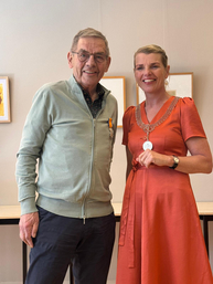 Gerrit Bokdam met burgemeester