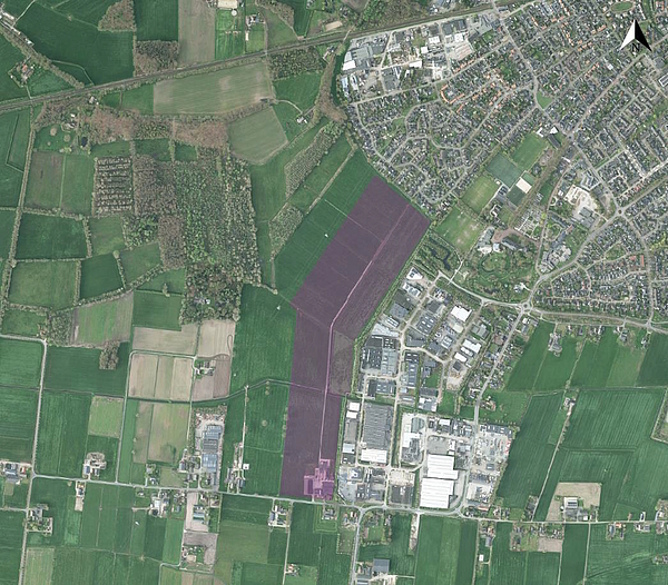 Kaart locatie bedrijventerrein
