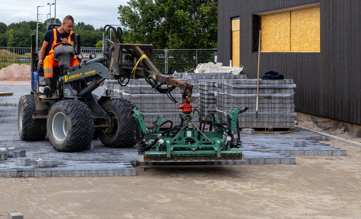 Infrastructuur en glas zetten