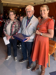 Ben van Bussel met partner en burgemeester