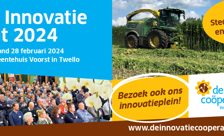 Uitnodiging voor het Agro Innovatie Event op woensdagavond 28 februari in het gemeentehuis