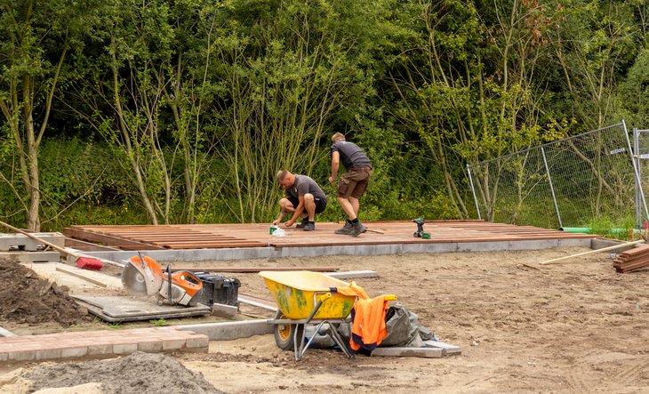 Infrastructuur en glas zetten