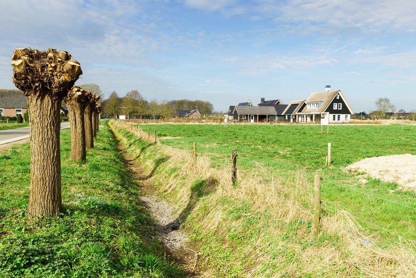 Leeg kavel waar gebouwd kan worden