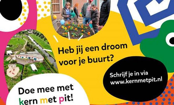 Kern met pit