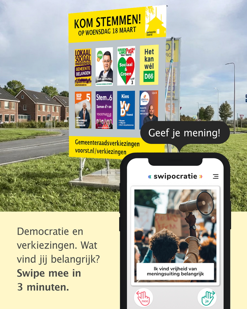 Swipocratie het belang van democratie gemeente Voorst