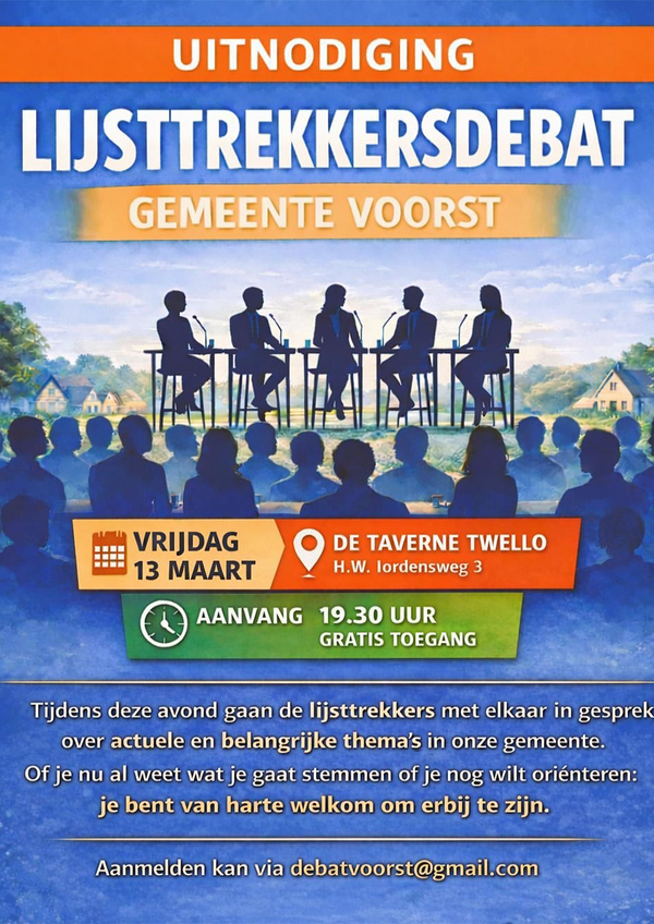 Uitnodiging met dezelfde tekst als op de pagina