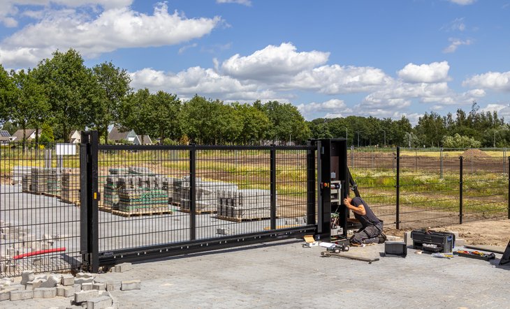 Infrastructuur en glas zetten
