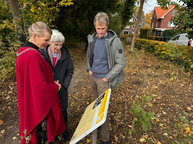 Onthulling informatiebord Spiegelbos