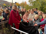 Onthulling informatiebord Spiegelbos