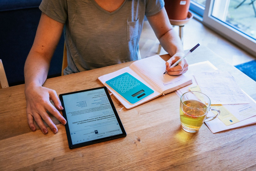 Afbeelding: online invullen van document
