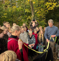 Onthulling informatiebord Spiegelbos