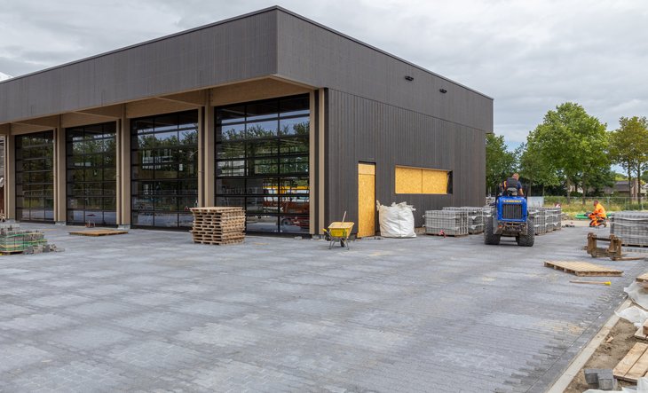 Infrastructuur en glas zetten