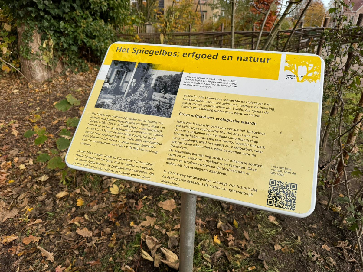 Opening Het Spiegelbos als gemeentelijk monument