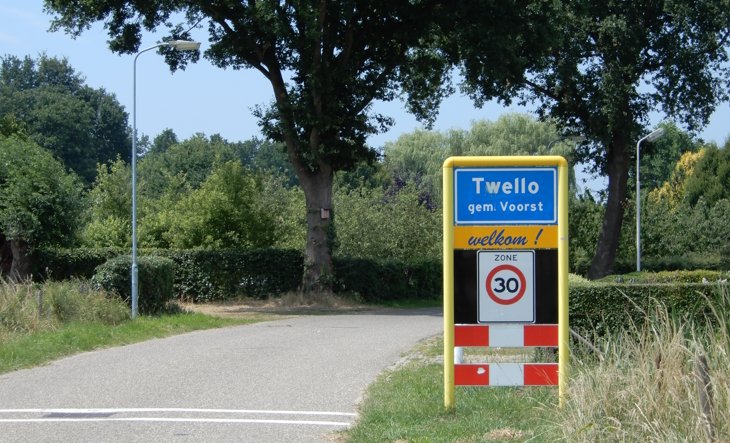 Bord welkom in Twello