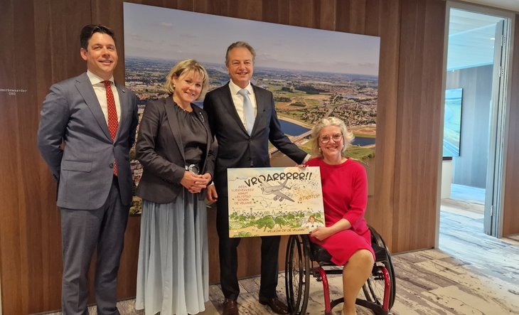 Burgemeesters Hattem, Heerde, Oldebroek en minister Madlener