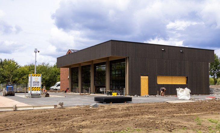 Infrastructuur en glas zetten