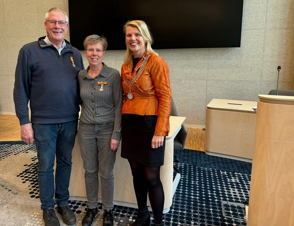 Henk Hutten, Liesbeth Hutten-de Croon en de burgemeester