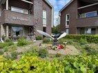 De propeller met bloemen