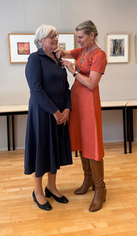 Hilly Bokdam-de Groot met burgemeester