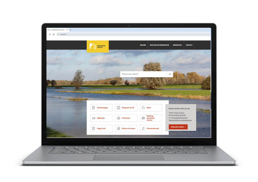 Naturalisatie online aanvragen Gemeente Voorst Laptop